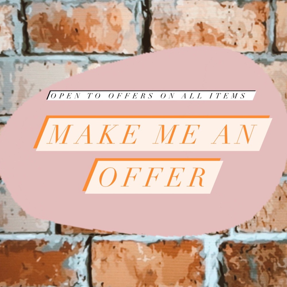 Always open to offers!!!!!